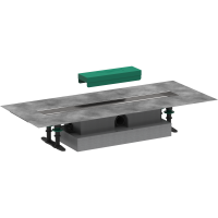 Монтажная часть слива для душа hansgrohe uBox universal для установки на уровне пола с внешней частью 60 см 56016180