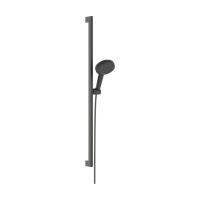 Душевой гарнитур hansgrohe Raindance Alive Select S 125, 3 струи, со штангой Unica E Puro 90 см, 24601340, шлифованный черный хром