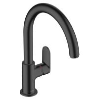Кухонный смеситель 260, однорычажный с поворотным изливом, M35 мч Hansgrohe Vernis Blend 71870670, матовый черный