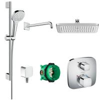 Готовый набор для душа hansgrohe Croma с термостатом Ecostat E HG-PR135, хром