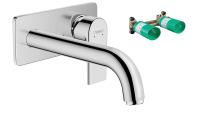 Комплект смеситель для раковины Hansgrohe Vernis Shape 71578000S, хром, с внутренней частью