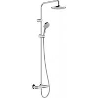 Душевая система Showerpipe 230 1jet с термостатом, Green Hansgrohe Vernis Shape 26318000, хром