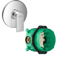 Комплект смеситель для душа и скрытая часть Hansgrohe 72668000S Rebris хром