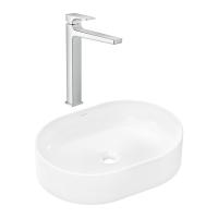 Готовый набор для раковины hansgrohe Xuniva U накладной со смесителем Metropol 260 HG-PR256, белый/хром