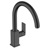 Кухонный смеситель 260, однорычажный с поворотным изливом, M35 мч Hansgrohe Vernis Shape 71871670, матовый черный