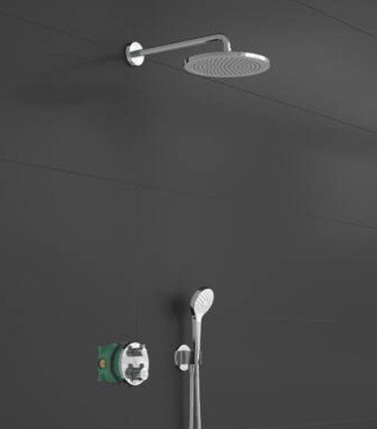 Hansgrohe Croma 27954000 Душевая система - комплект с термостатическим смесителем (хром)
