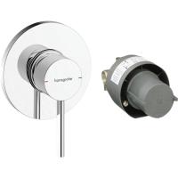 Смеситель для душа hansgrohe Zesis S скрытого монтажа, в комплекте с монтажной частью, 74618000, хром