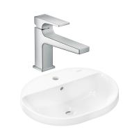 Готовый набор для раковины hansgrohe Xuniva U встраиваемой со смесителем Metropol 100 HG-PR179, белый/хром