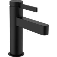 Смеситель для раковины hansgrohe Finoris 100 76010670, однорычажный, со сливным клапаном Push-Open, матовый черный
