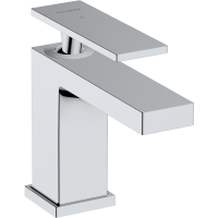 Смеситель для раковины hansgrohe Tecturis E 80, EcoSmart+, с донным клапаном, 73002000, хром