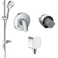 Готовый набор для душа скрытого монтажа hansgrohe Logis HG-PR21, хром