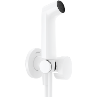 Гигиенический душ hansgrohe 1jet S с запорным вентилем, держателем и шлангом 125 см, для холодной воды 29230700, матовый белый