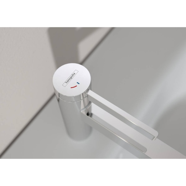 Смеситель для раковины hansgrohe Finoris 110 CoolStart, со сливным клапаном Push-Open 76024000, хром