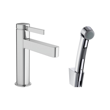 Hansgrohe Finoris Смеситель для раковины, однорычажный, 110 с набором для биде со шлангом 1,60 м хром 76210000