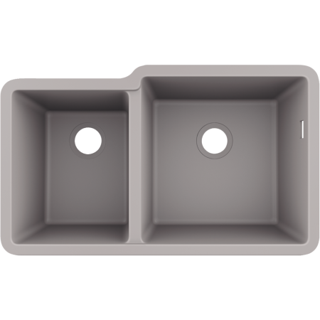 Кухонная мойка hansgrohe S51 S510-U760 интегрированная, с двумя чашами 305/435 43436380, серый бетон