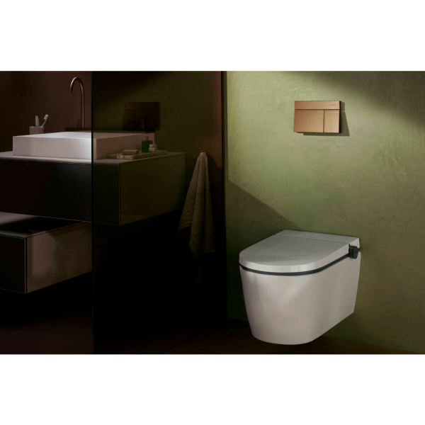 Подвесной унитаз-биде hansgrohe LavaPura Element S с полным комплектом AquaHelix Flush, SmartClean, HygieneEffect, 63021450, белый