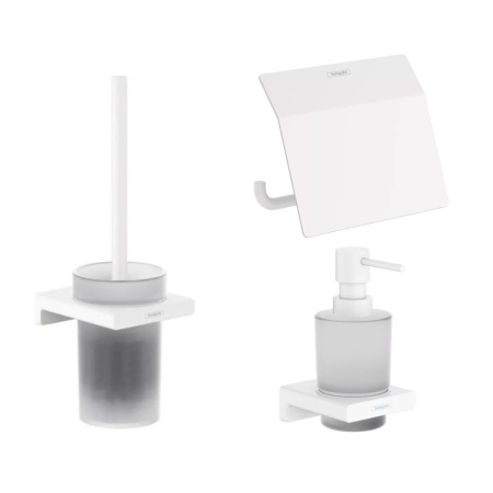 Готовый набор аксессуаров hansgrohe AddStoris HG-PR205, матовый белый