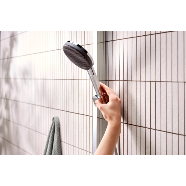 Душевая система hansgrohe Raindance Alive Q Showerpipe 210/340 1jet с термостатом ShowerSelect Comfort, 24580000, хром