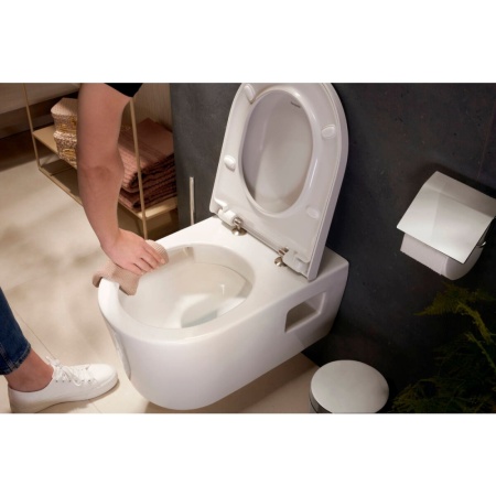 Унитаз hansgrohe EluPura Original S подвесной с сиденьем без микролифта 60207450, белый