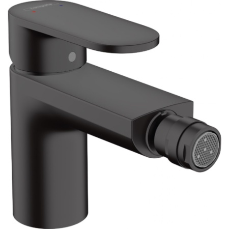 Смеситель для биде однорычажный со сливным гарнитуром Hansgrohe Vernis Blend 71210670, матовый черный