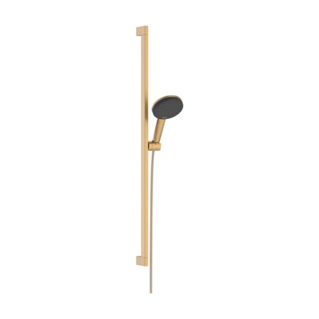 Душевой гарнитур hansgrohe Raindance Alive Select S 125, 3 струи, со штангой Unica E Puro 90 см, 24601140, шлифованная бронза