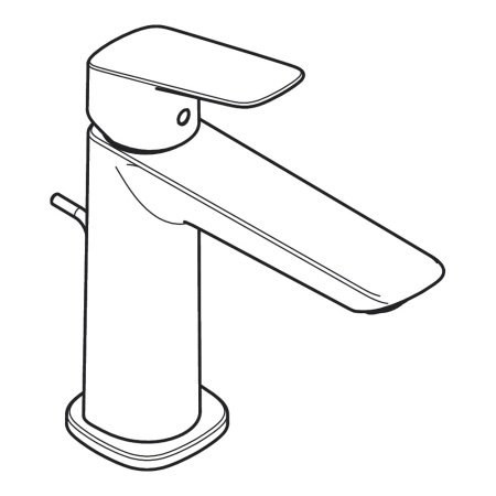 Hansgrohe Logis Смеситель для раковины, однорычажный, 110 Fine, со сливным гарнитуром хром 71251000