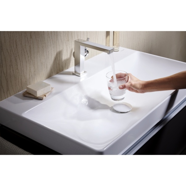 Смеситель для раковины hansgrohe Tecturis E 110 Fine CoolStart, EcoSmart+, 73021000, хром