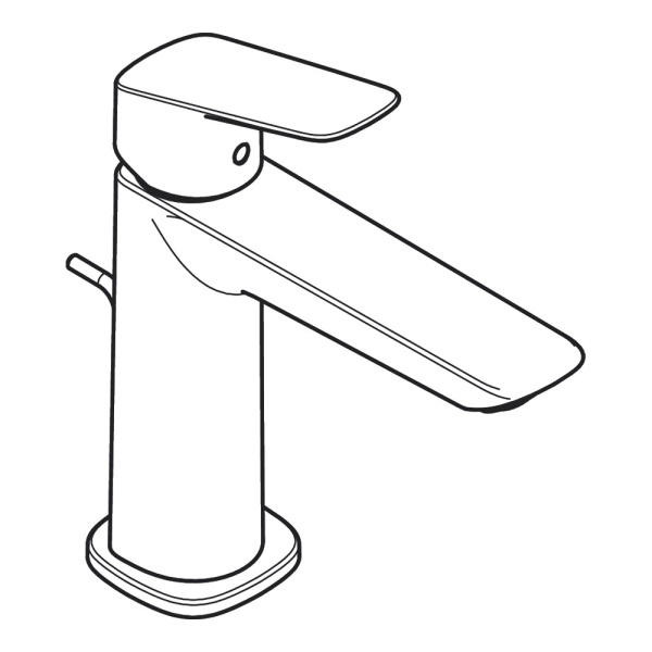 Hansgrohe Logis Смеситель для раковины, однорычажный, 110 Fine, со сливным гарнитуром хром 71251000