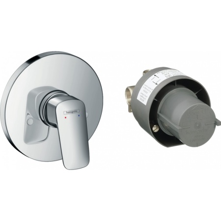 Смеситель hansgrohe Logis для душа с внутренней частью 71666000, хром
