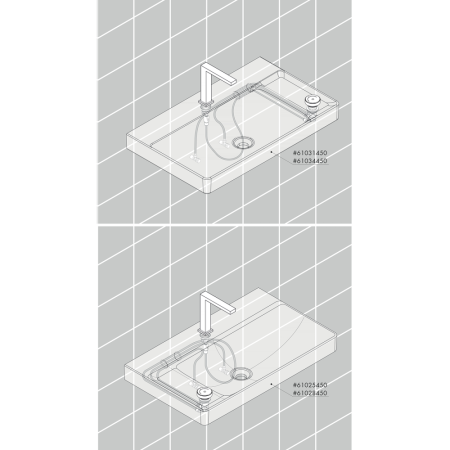 Смеситель для раковины hansgrohe Tecturis E 150 CoolStart EcoSmart+, с донным клапаном, 73053700, матовый белый