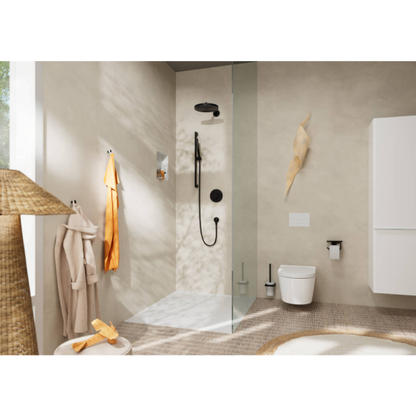 Ручной душ hansgrohe Pulsify S 100 1jet EcoSmart+, 24126670, матовый черный