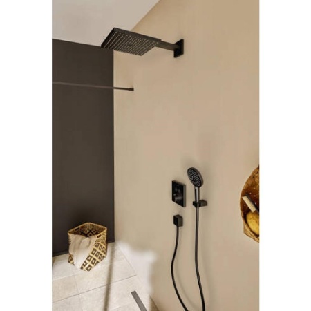 Верхний душ hansgrohe Raindance E 300 1jet с держателем 26238670, матовый черный