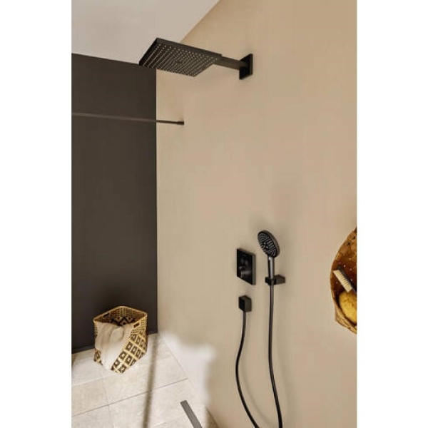 Верхний душ hansgrohe Raindance E 300 1jet с держателем 26238670, матовый черный
