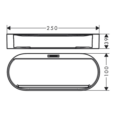 Hansgrohe WallStoris Корзина для хранения черный матовый 27913670