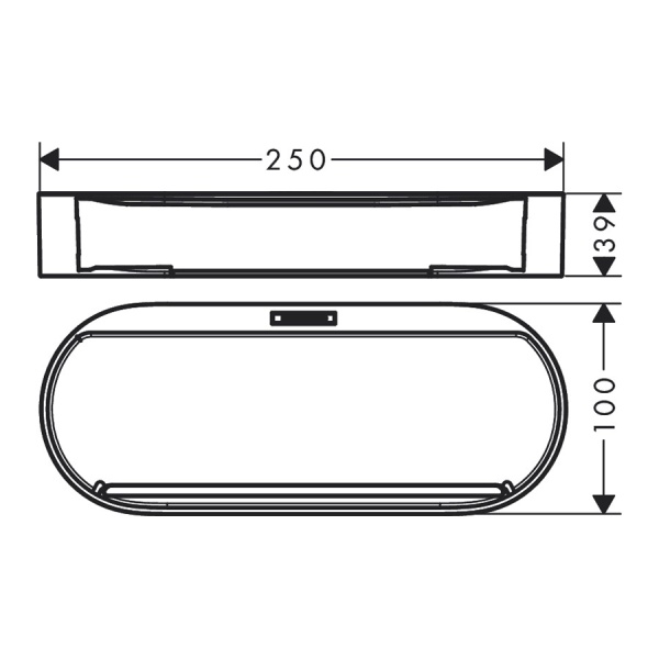 Hansgrohe WallStoris Корзина для хранения черный матовый 27913670