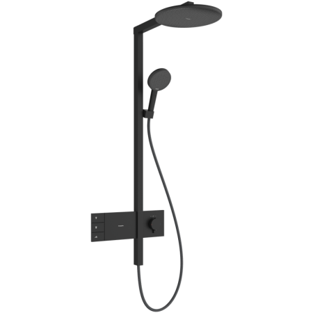 Душевая система hansgrohe Raindance Alive S Showerpipe 300 2jet с термостатом ShowerSelect Comfort, 24595670, матовый черный