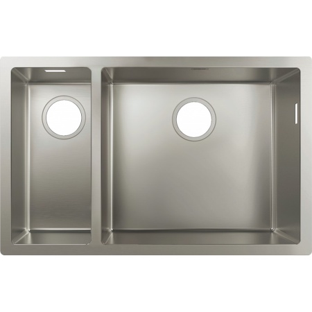 Мойка для монтажа под столешницу hansgrohe S71 S719-U655 43429800, нерж. Сталь