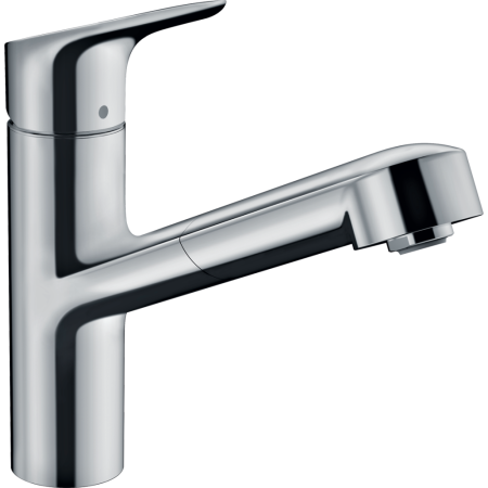 Смеситель для кухонной мойки hansgrohe Focus M43 150, с вытяжным изливом, 71842000, хром