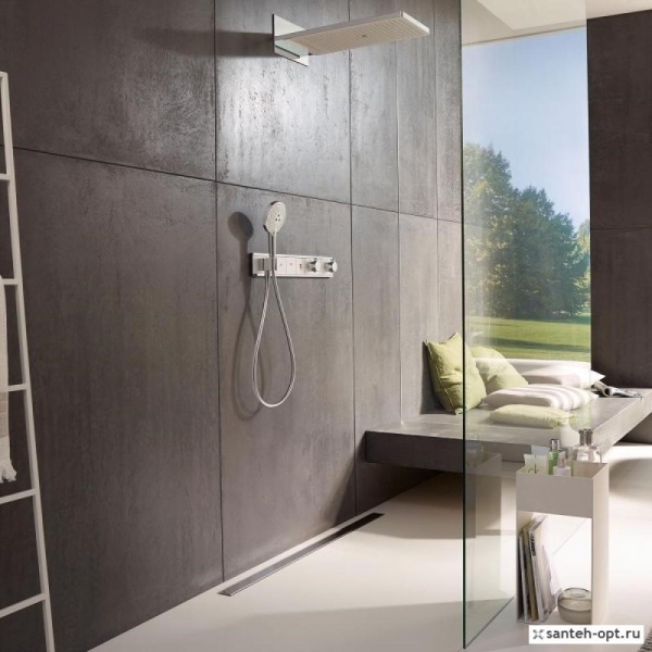 Термостат hansgrohe RainSelect для душа 15357600, черный/хром