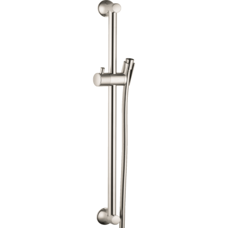 Душевая штанга hansgrohe Unica Classic 65 см со шлангом 27617820, шлифованный никель