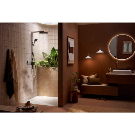 Душевая система hansgrohe Raindance Alive S Showerpipe 300 1jet с термостатом ShowerSelect Comfort, 24582000, хром