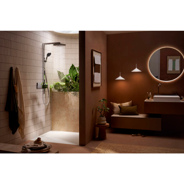 Душевая система hansgrohe Raindance Alive S Showerpipe 300 1jet с термостатом ShowerSelect Comfort, 24582000, хром