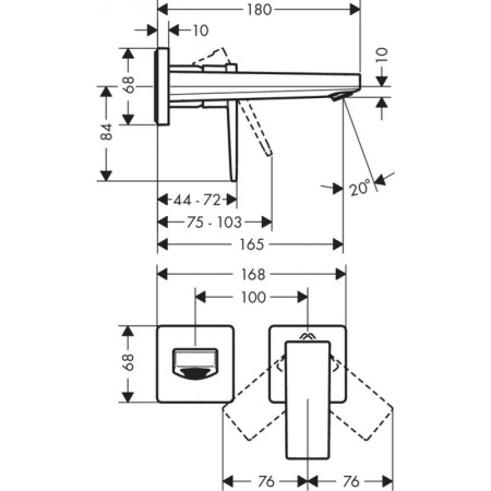 Смеситель hansgrohe Metropol для раковины 32525000, хром