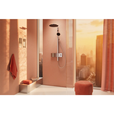 Душевая система hansgrohe Raindance Alive S Showerpipe 300 2jet с термостатом ShowerSelect Comfort, 24595000, хром
