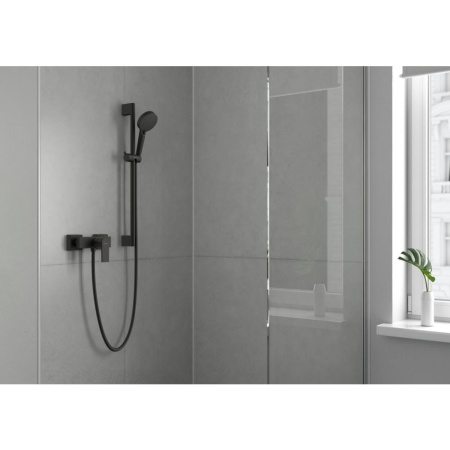 Смеситель для душа однорычажный Hansgrohe Vernis Shape 71650670, матовый черный