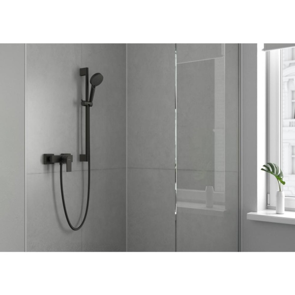 Смеситель для душа однорычажный Hansgrohe Vernis Shape 71650670, матовый черный