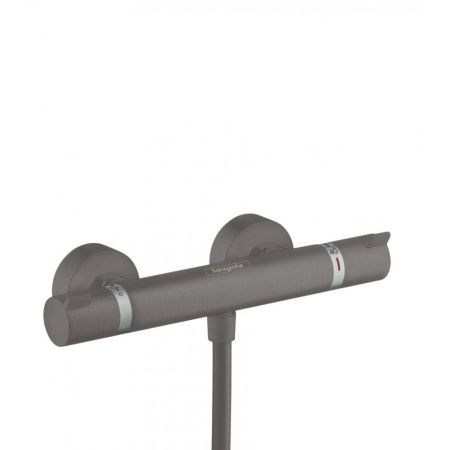 Термостат для душа внешнего монтажа Hansgrohe Ecostat Comfort 13116340, шлифованный черный хром