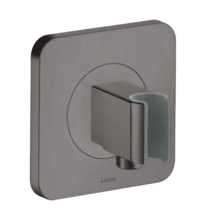 Axor Citterio E 36724340 Шланговое подключение с держателем душа (шлифованный черный хром)