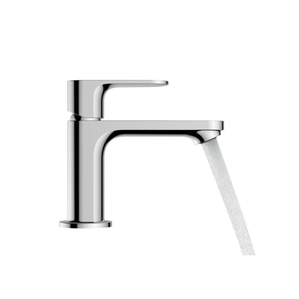 Смеситель для раковины hansgrohe Rebris S 80, со сливным гарнитуром 72510000, хром