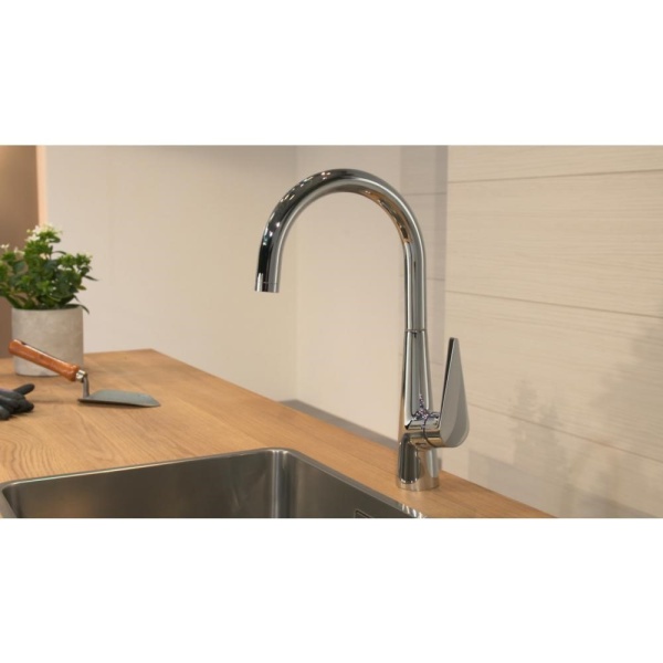 Смеситель hansgrohe Talis S для кухонной мойки 72810800, под сталь